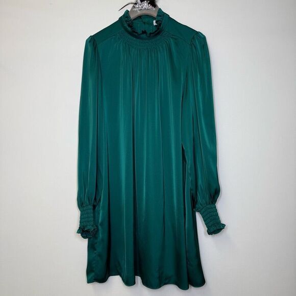 Adam Lippes Collective Green Mock Neck Dress - Picture 10 of 10